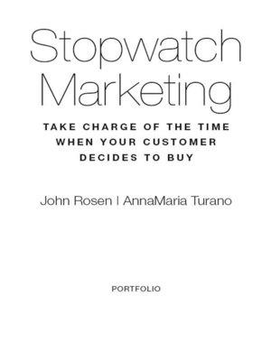 Stopwatch Marketing - ebook